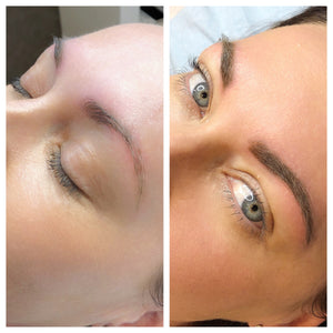 mlb-salon - Cosmetic Tattooing - MLB Salon - Combo Brows - Before and After